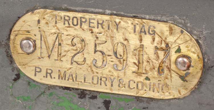 Mallory equipment tag visible on our machinery